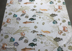 tablecloth of fish pattern