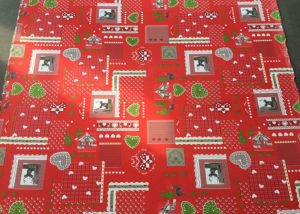 christmas red table cloth
