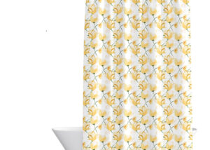 Floral shower curtain